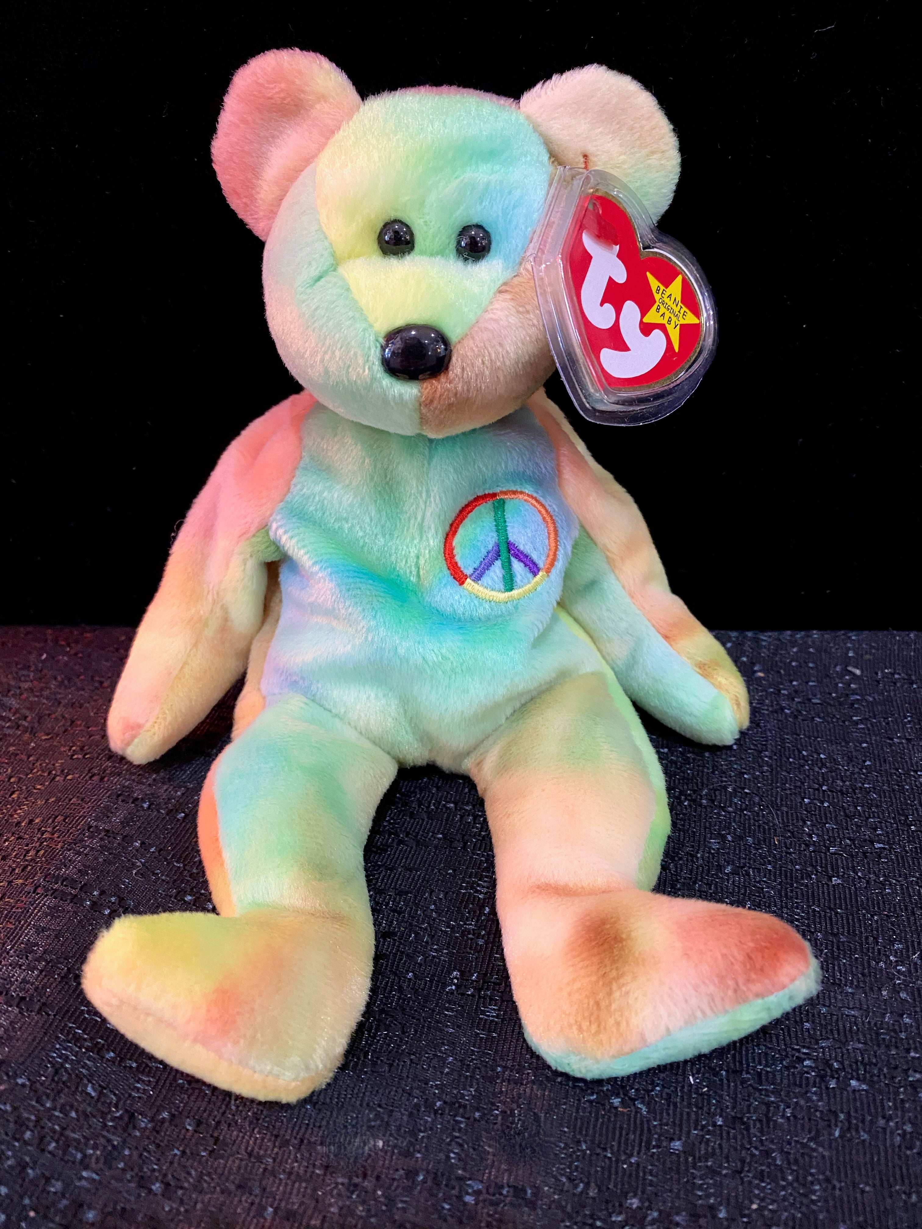 Peace sign sale beanie baby worth