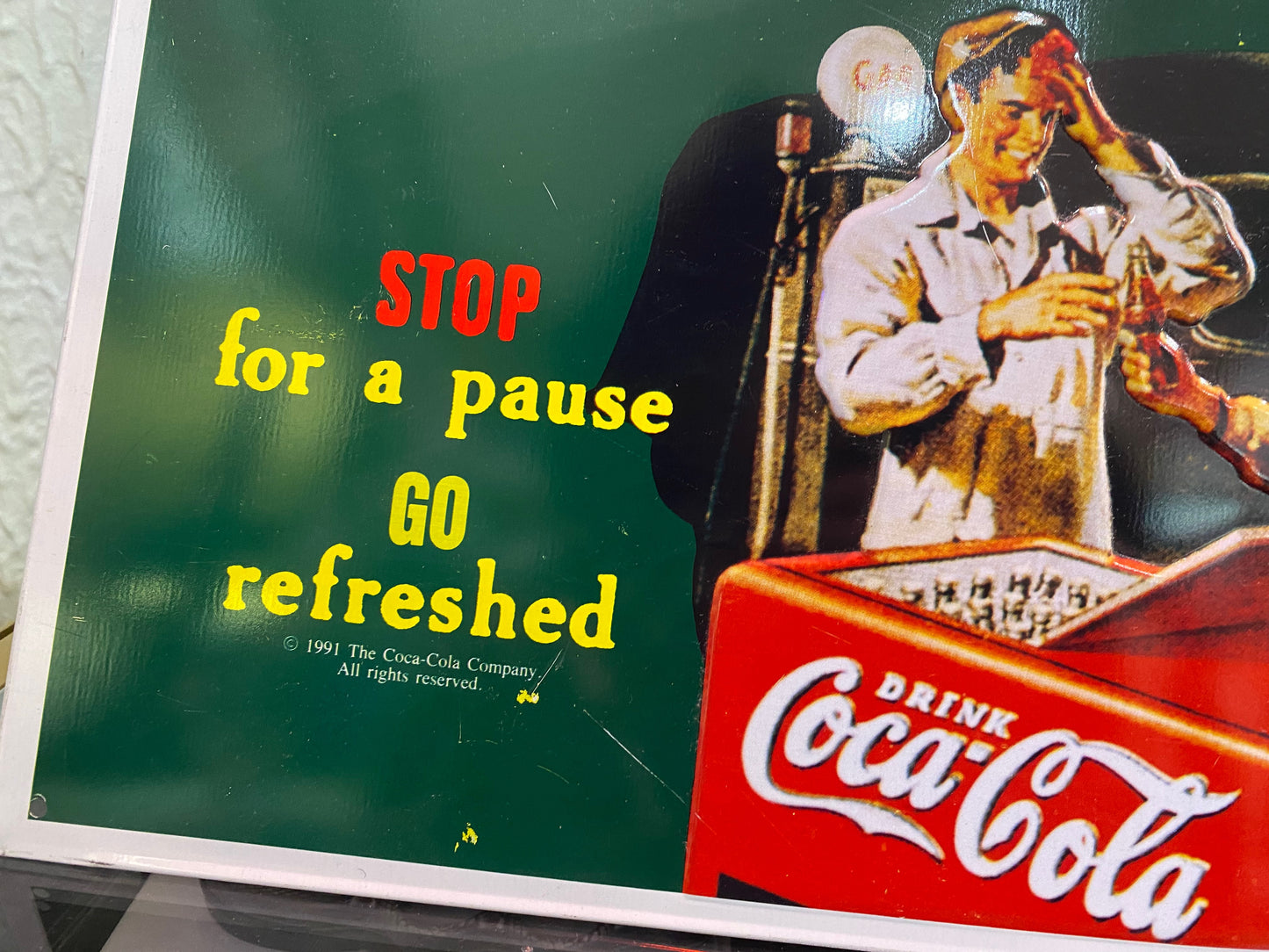 Coca-Cola 'Refreshed' Metal Sign
