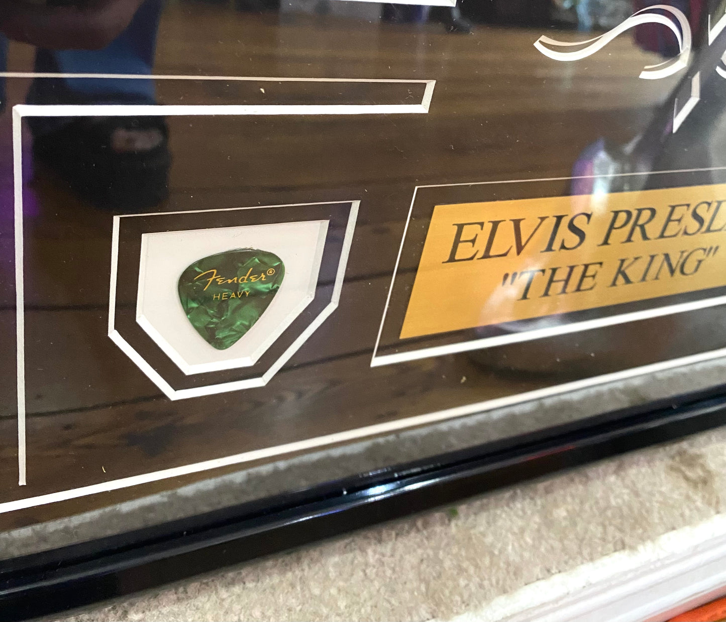 Framed Elvis Presley "The King" Guitar Picks