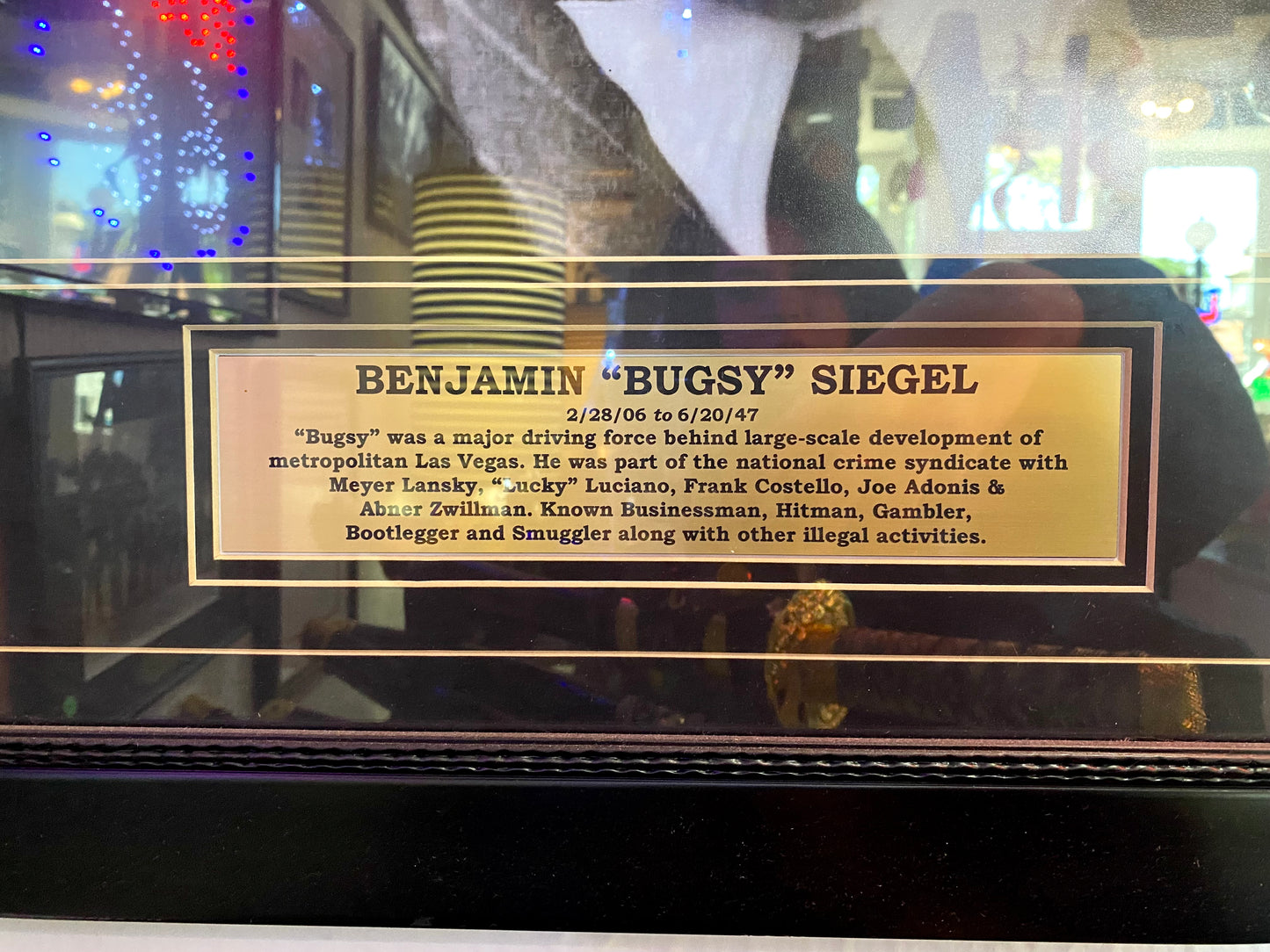 Benjamin 'Bugsy' Siegel Framed Portrait *LOCAL PICKUP ONLY*