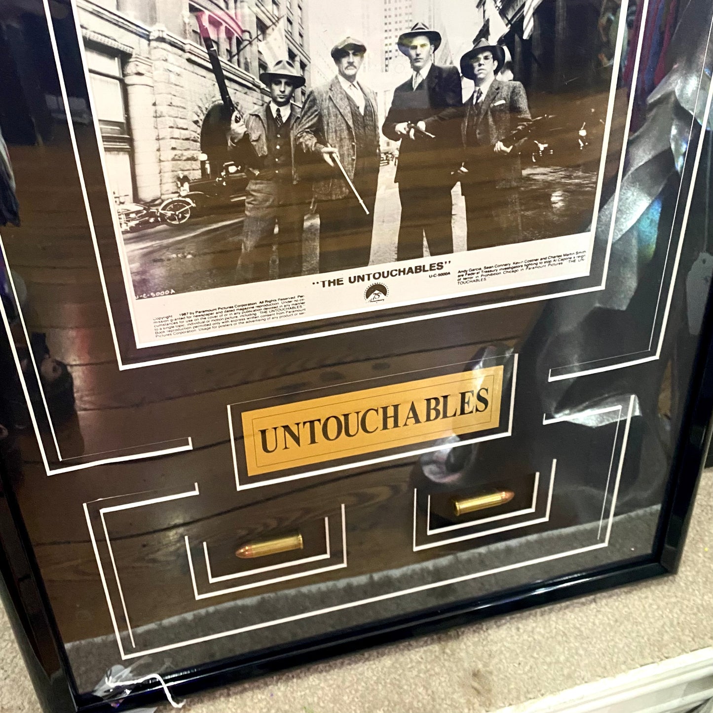 The Untouchables Framed Movie Poster with Bullets