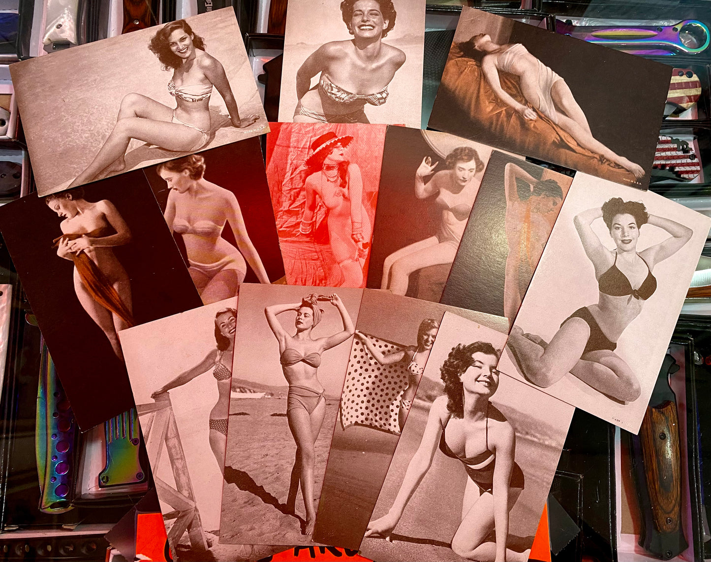 Pinup or Hot Rod Post cards *Random Selection Read Below*