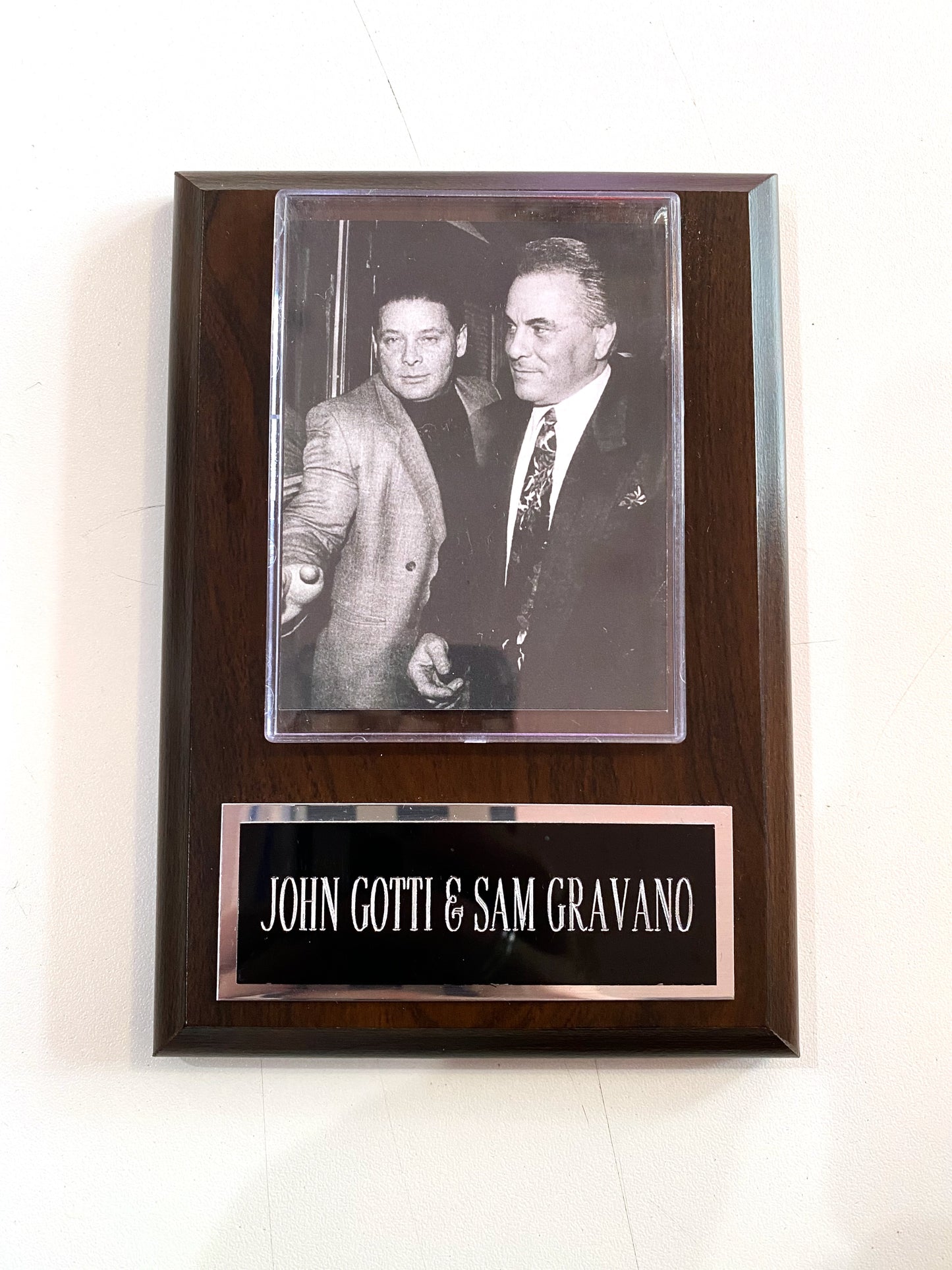 John Gotti and Sam Gravano Plaque