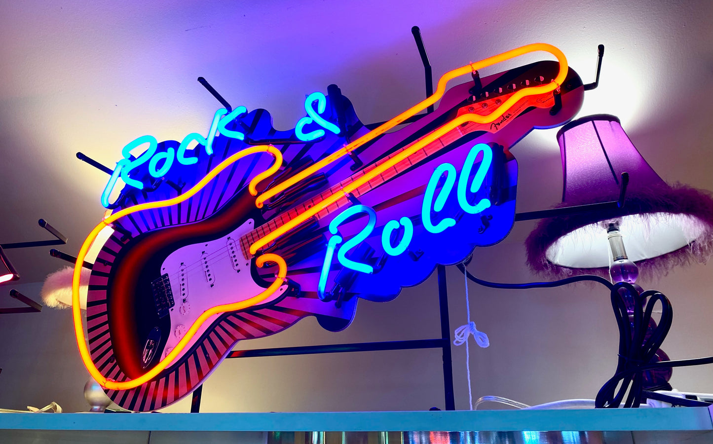 Rock & Roll Guitar Neon Standard Sign *LOCAL PICKUP ONLY*