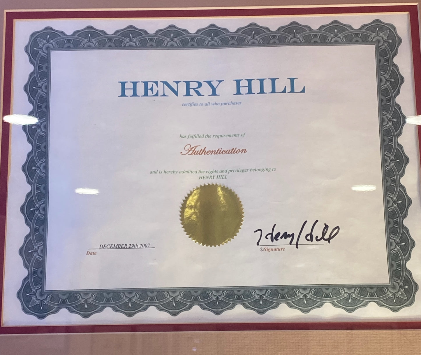 Authentic Henry Hill Painting *LOCAL PICKUP ONLY*