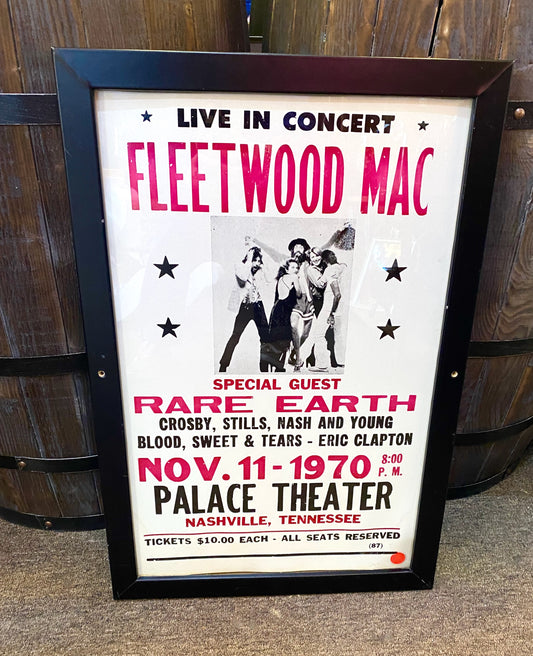 Fleetwood Mac Framed Poster *LOCAL PICKUP ONLY*