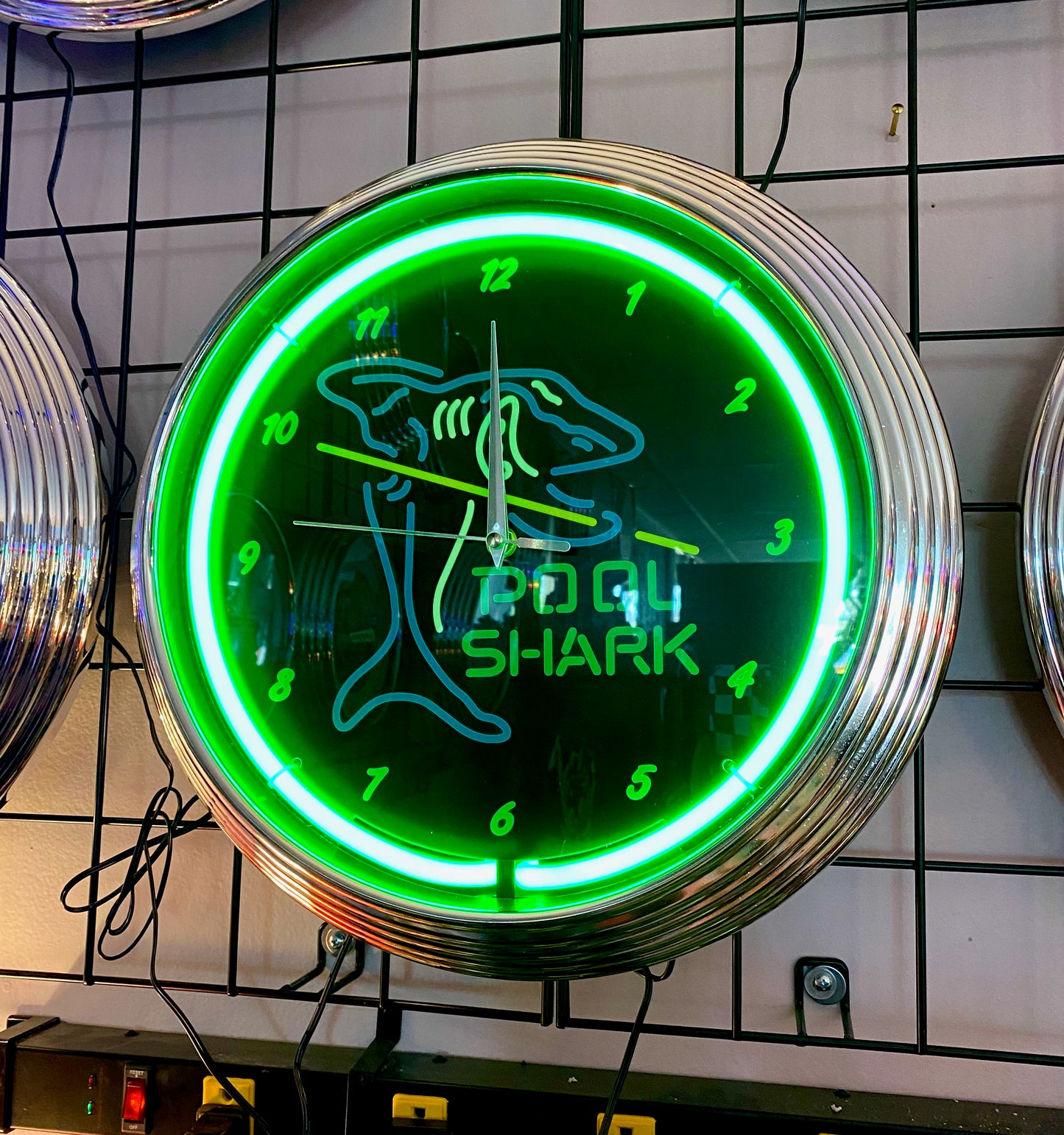 Pool Shark Neon Clock