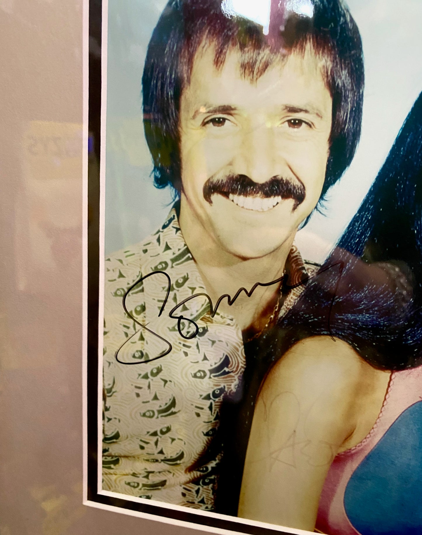 Sonny and Cher Framed Autographed Photo