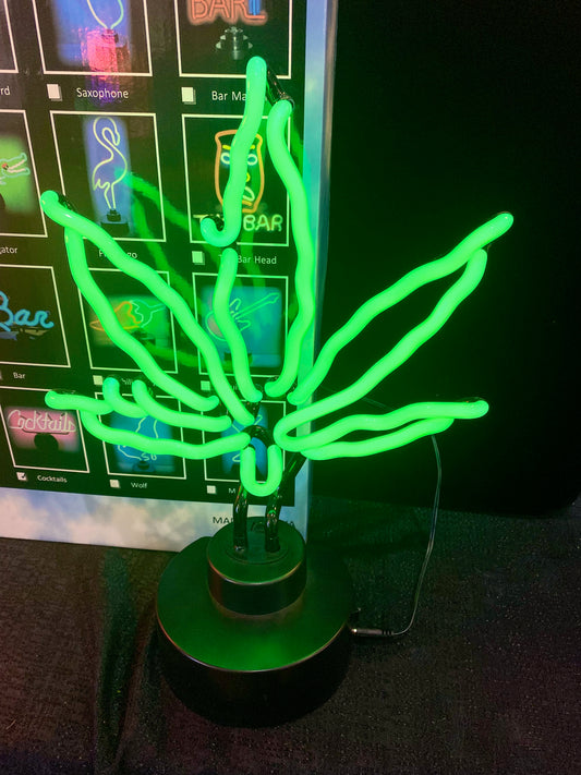 Weed Leaf Neon Sculpture *LOCAL PICKUP ONLY*