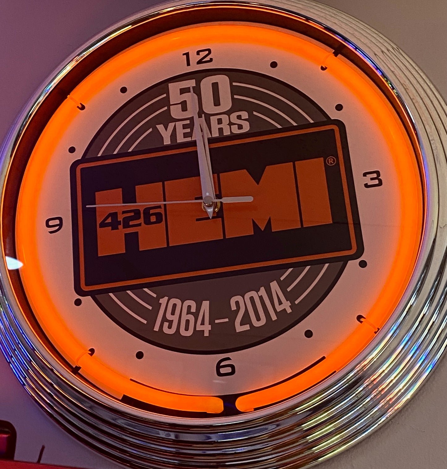 50th Anniversary Hemi Neon Clock