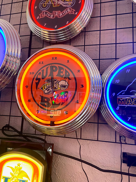 Super Bee Neon Clock