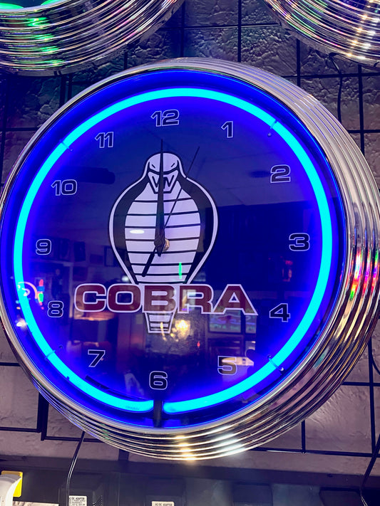 Ford Cobra Neon Clock