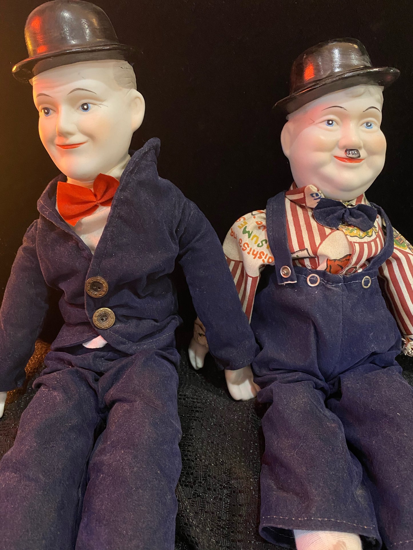 Vintage Laurel and Hardy Dolls