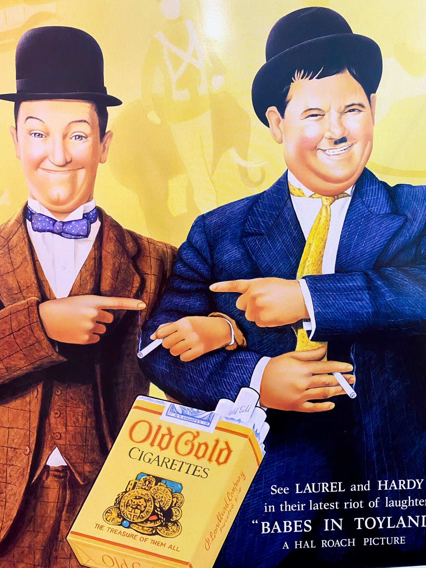 Laurel and Hardy Metal Sign