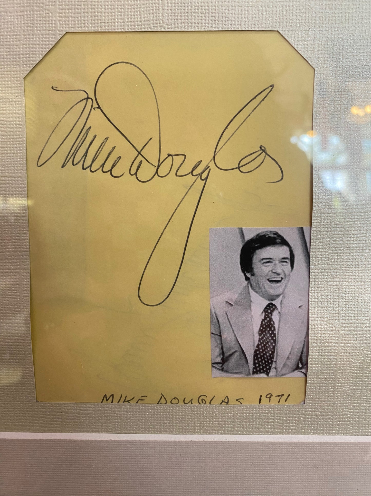 Mike Douglas Autograph
