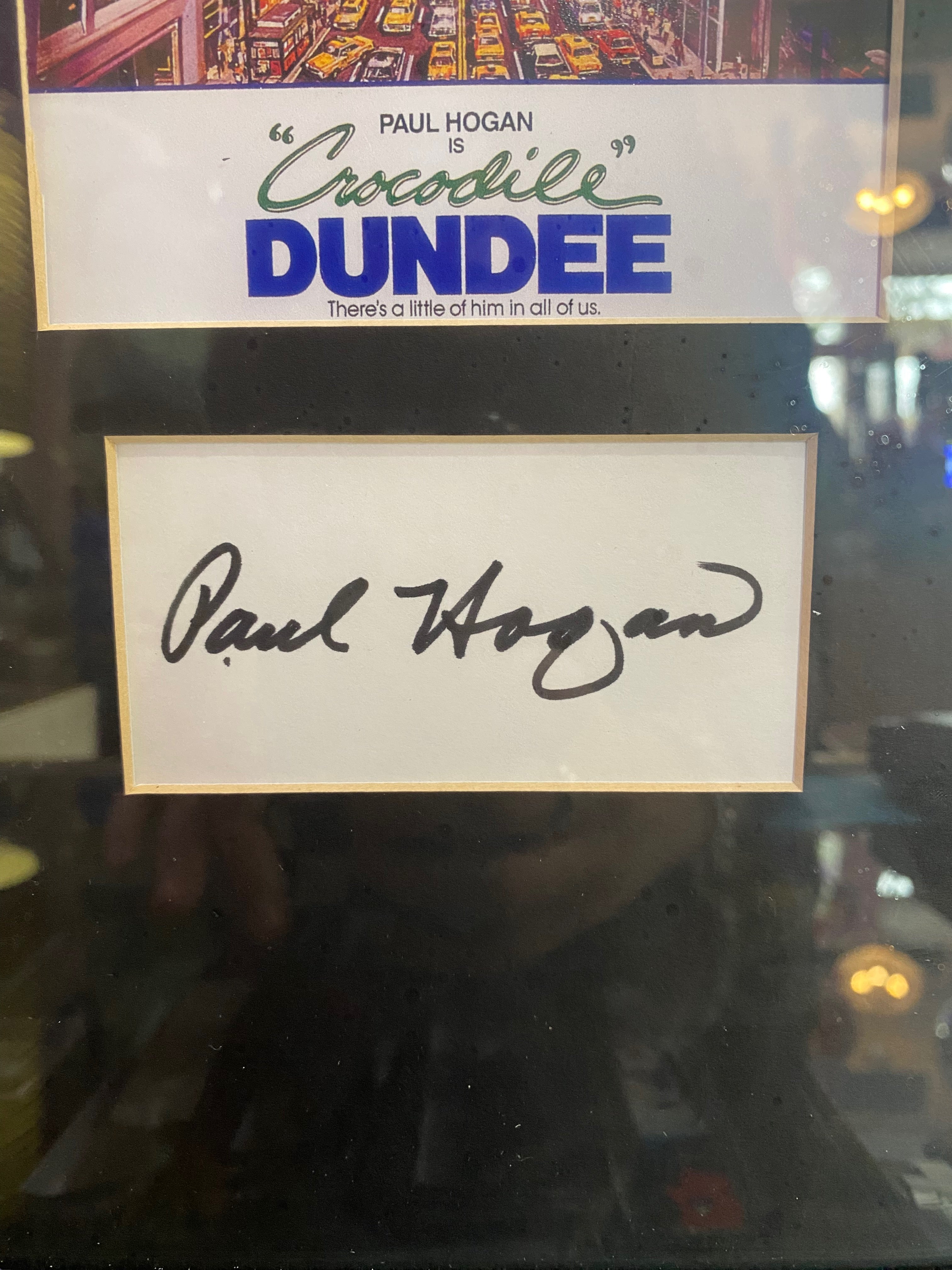 Paul hogan discount autograph