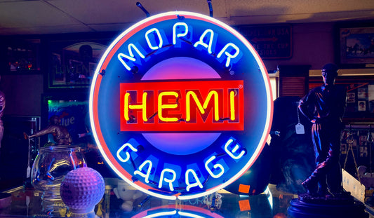 Mopar Hemi Garage Standard Neon Sign *LOCAL PICKUP ONLY*
