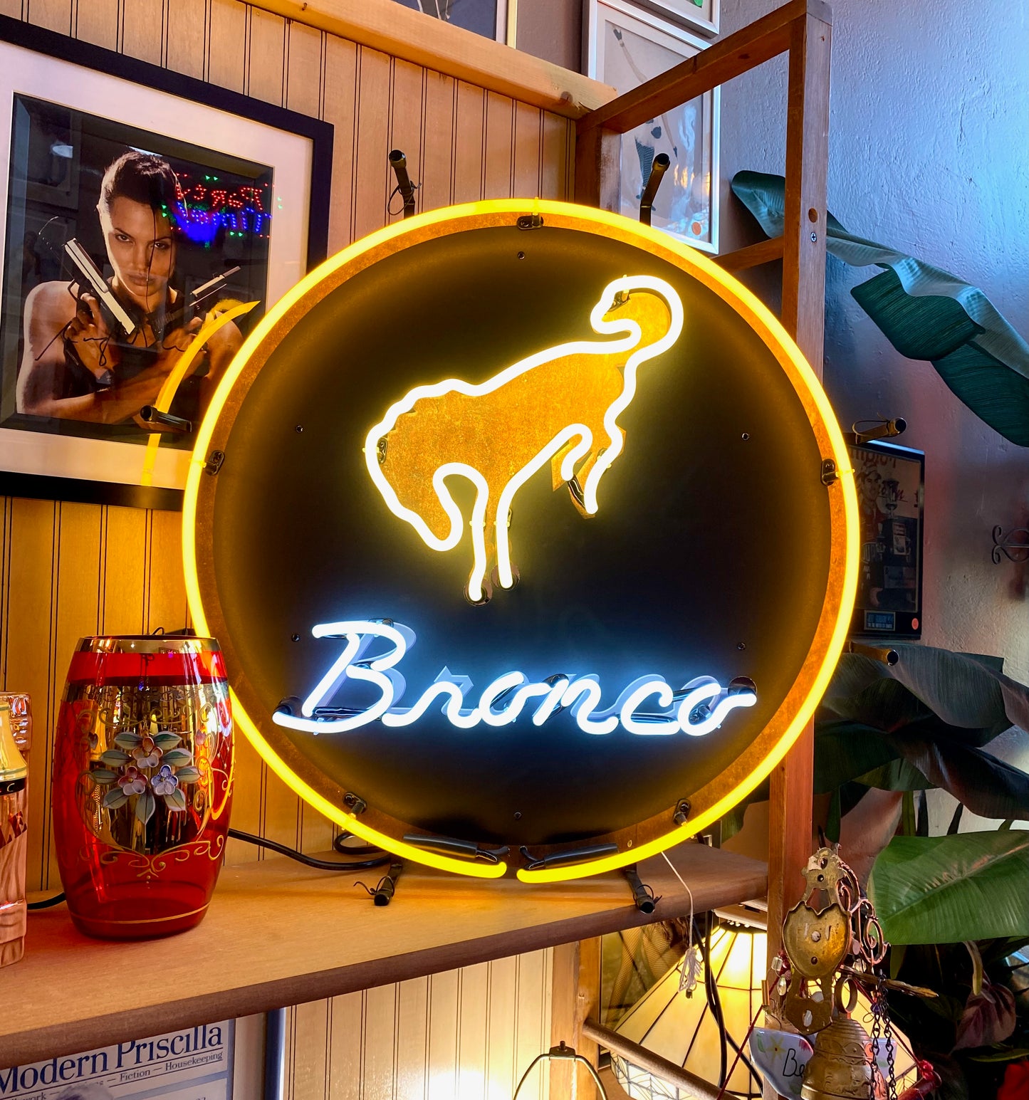 Bronco Standard Neon Sign *LOCAL PICKUP ONLY*