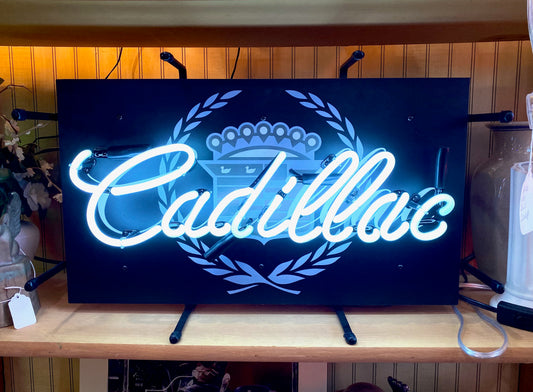 Cadillac Junior Size Neon Sign *LOCAL PICKUP ONLY*