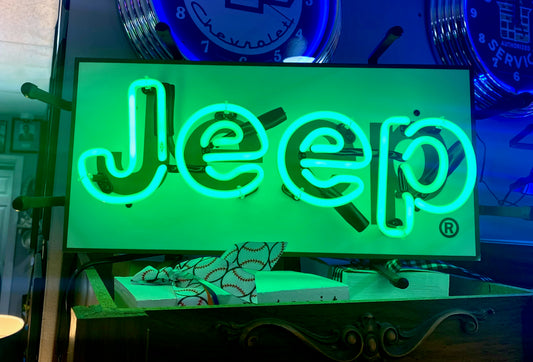 Jeep Junior Sized Neon Sign *LOCAL PICKUP ONLY*
