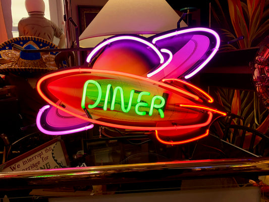 Rocket Diner Standard Neon Sign *LOCAL PICKUP ONLY*