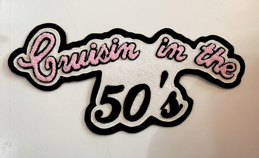 Cruisin' in the 50's Sow On Patch (PINK)