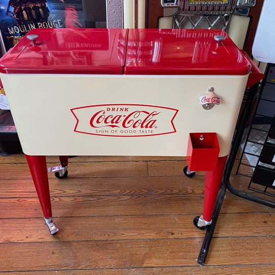 Coca-Cola Cooler on Wheels *LOCAL PICKUP ONLY*