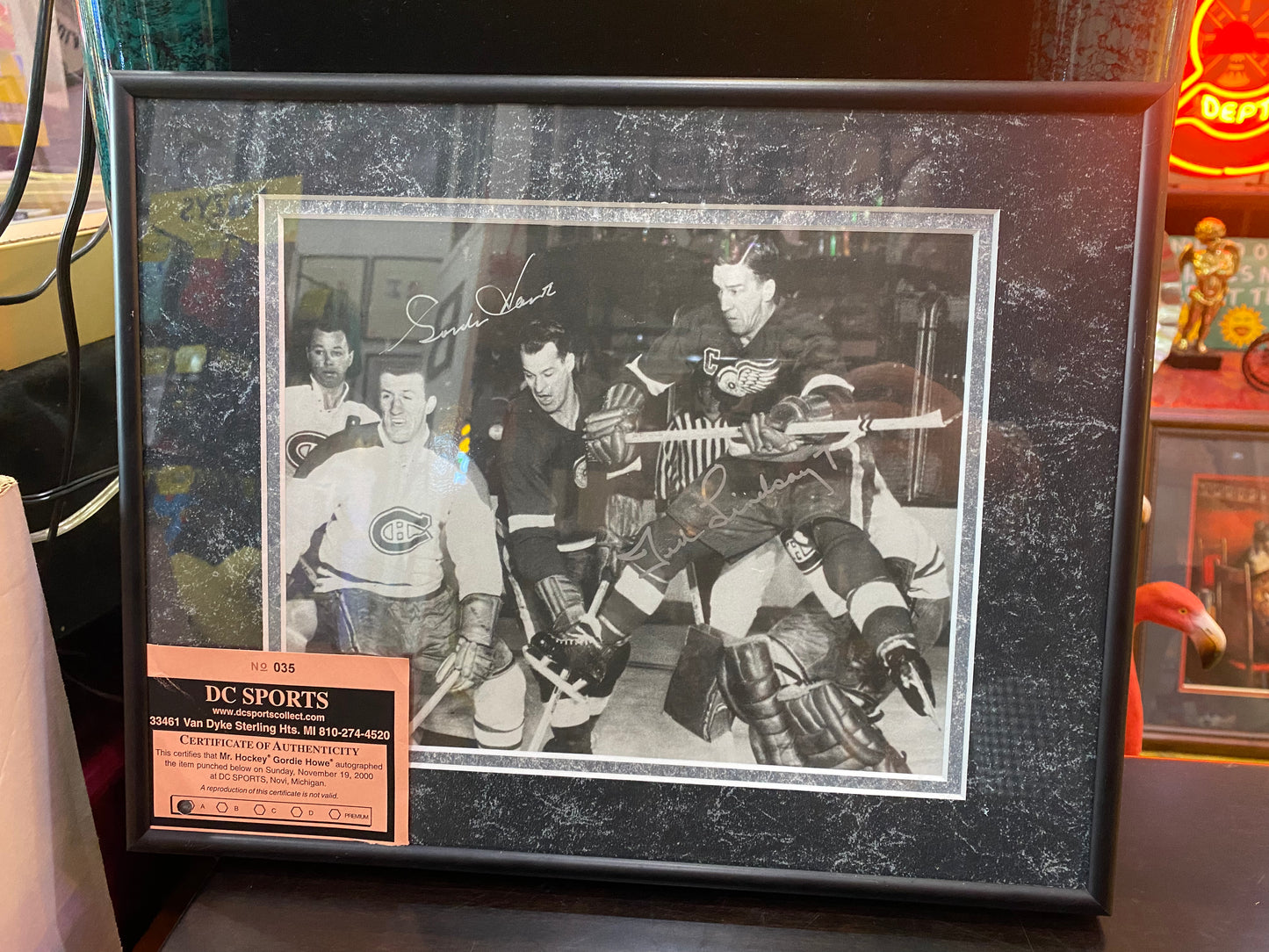 Gordie Howe and Ted Lindsay Autograph