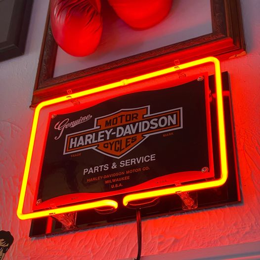 Harley Davidson Junior Neon Sign *LOCAL PICKUP ONLY*